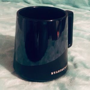 Starbucks black dipped mug